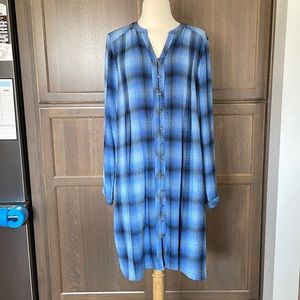 J.Jill Women Plaid Shirt Dress (A-1)